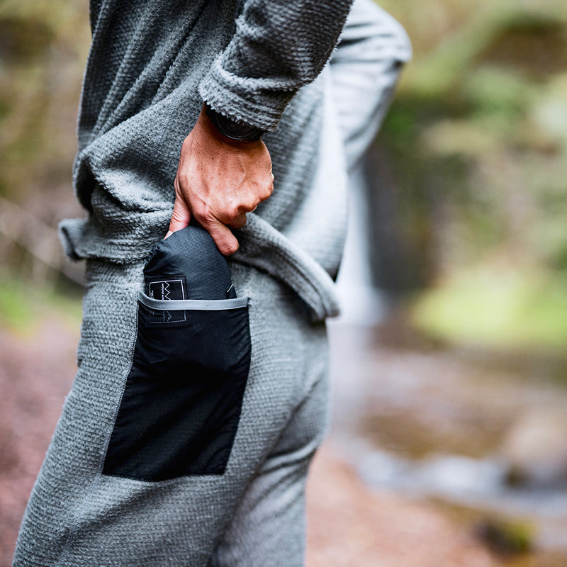 MMA PERTEX® Wind Pants + POLARTEC® Alpha Direct Tights (Charcoal)