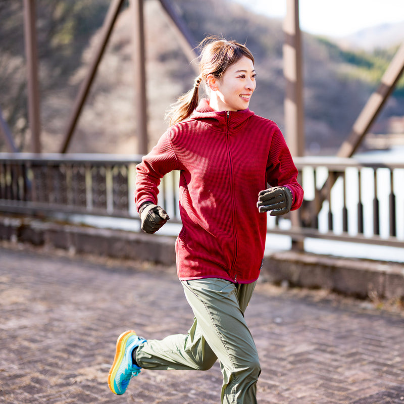 MMA POLARTEC®︎ Net Mesh Hoodie (Wine) – MOUNTAIN MARTIAL ARTS TOKYO