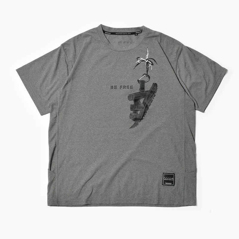 MMA rig BE FREE Tee (Charcoal)