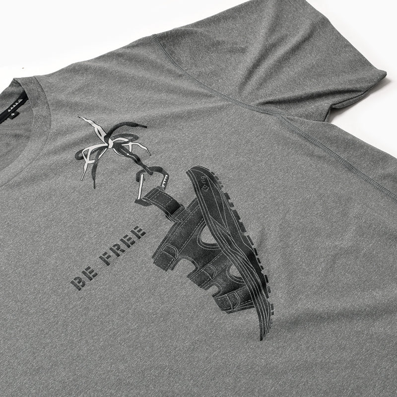 MMA rig BE FREE Tee (Charcoal)