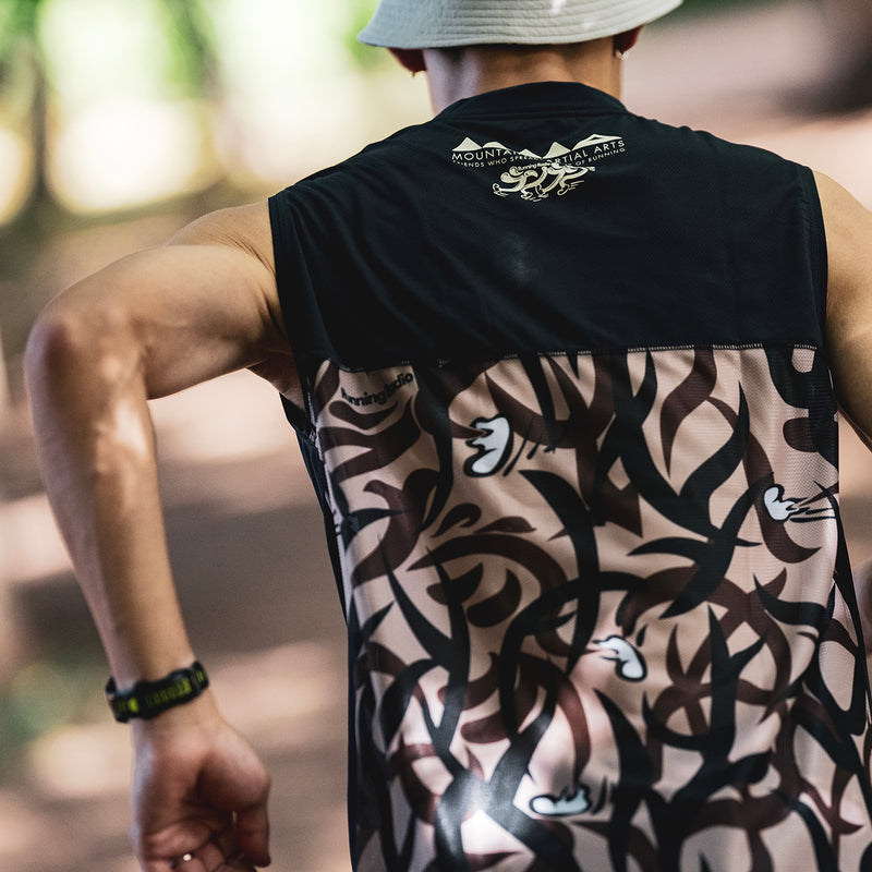 MMA_Takumi Okada Camo Sleeve-less (Black)