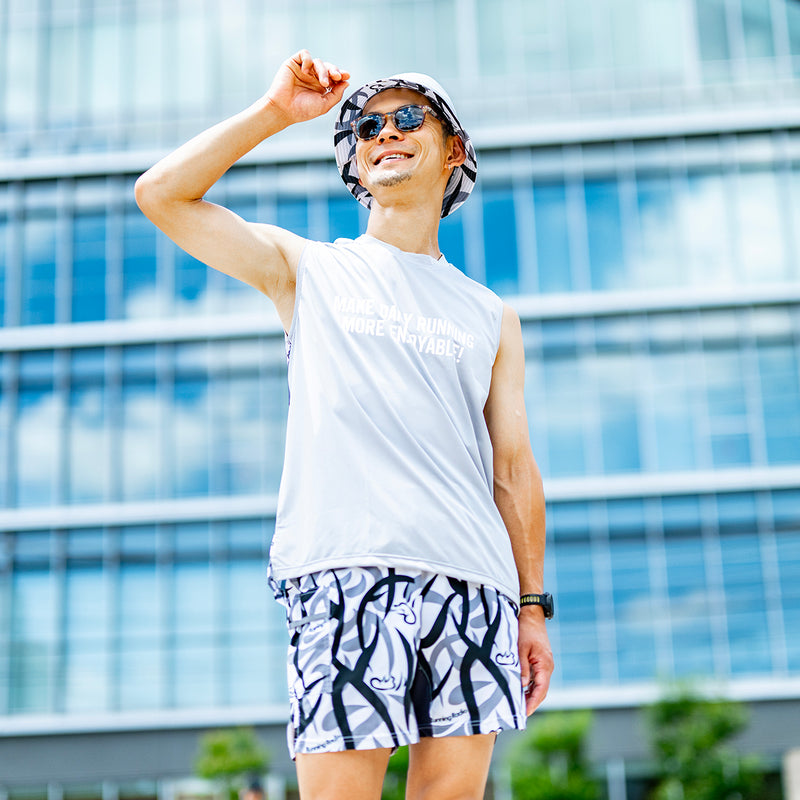 MMA_Takumi Okada Camo Sleeve-less (Gray)