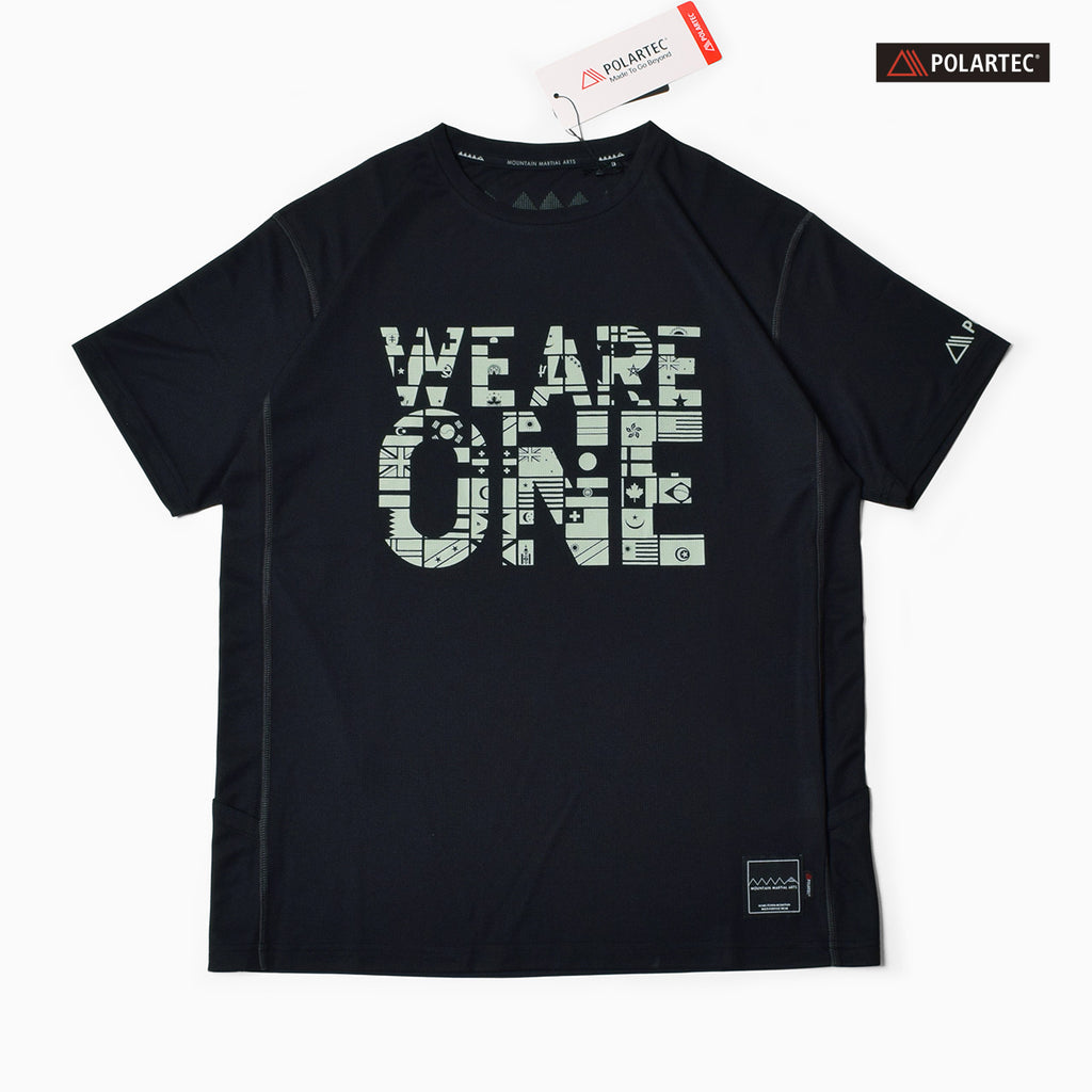 MMA POLARTEC®︎ WE ARE ONE Tee (Black) – MOUNTAIN MARTIAL ARTS TOKYO