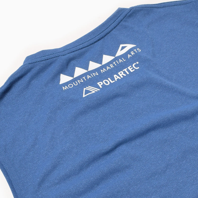 MMA ranor コラボ　レーシングシャツ　サイズL MMA Ranor RYOGEN POLARTEC®︎ Sleeve-less (Blue) – MOUNTAIN MARTIAL