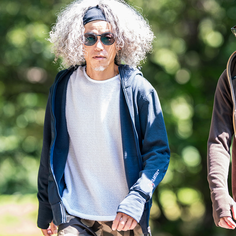 MMA POLARTEC® Power Grid Side Ventilation Hoodie (Navy)