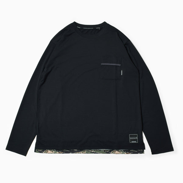 MMA Basic Pocket Long Tee (Black)