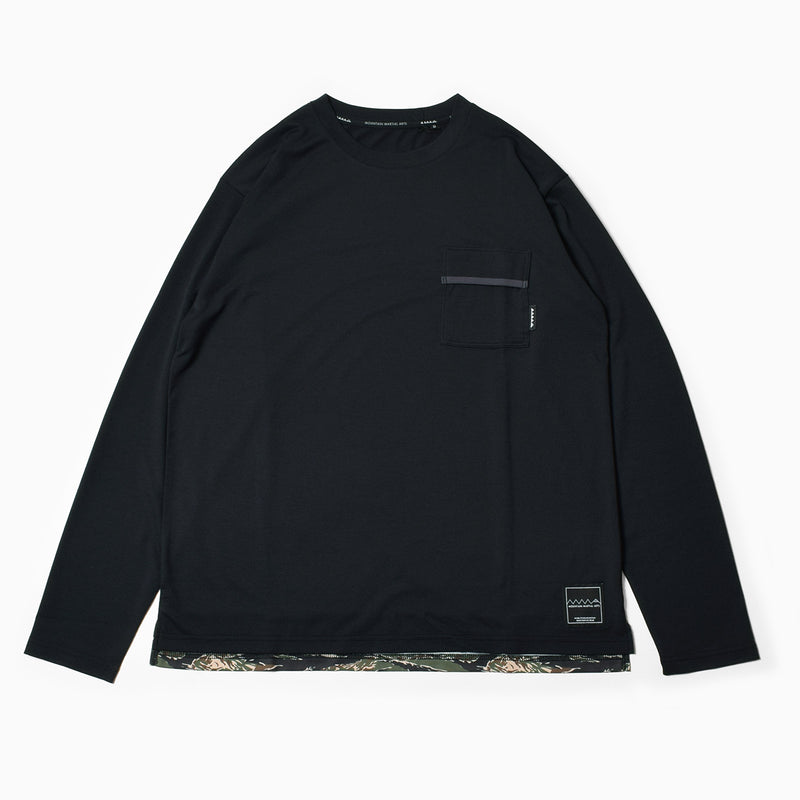 MMA Basic Pocket Long Tee (Black)