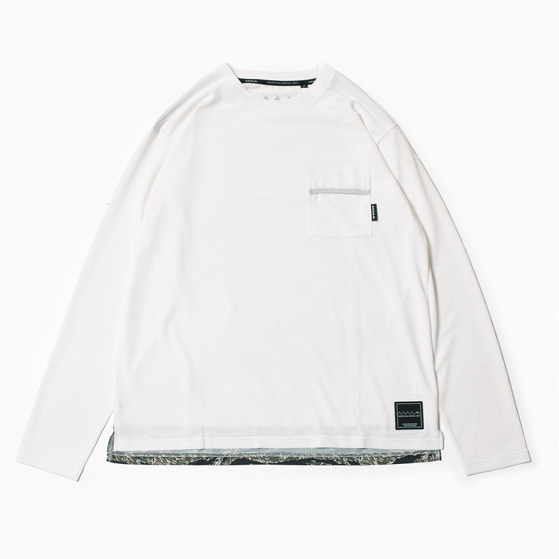 MMA Basic Pocket Long Tee (White)