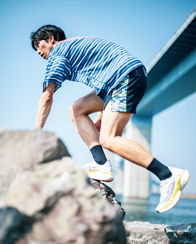 MMA Side Graphic Run Shorts (Navy) – MOUNTAIN MARTIAL ARTS TOKYO